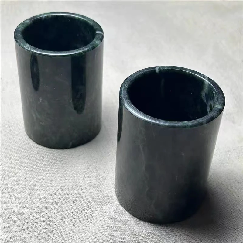 【直筒杯】天然药王石高磁量水杯（拍一发一颜色微色差，纹路随机）