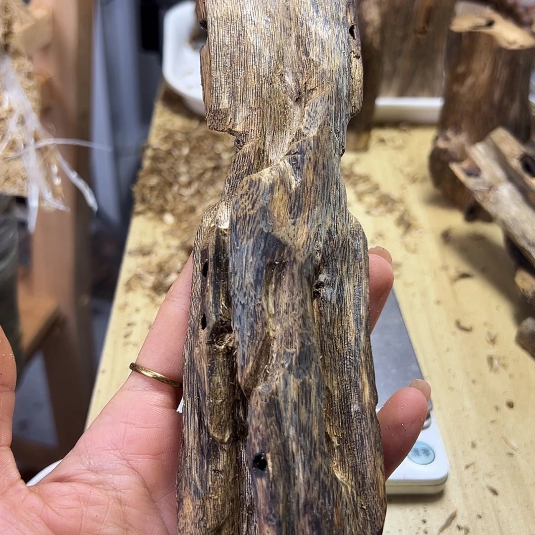 木绿奇楠虫漏74克