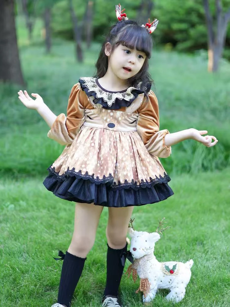 【小鹿洛丽塔】女宝洛丽塔长袖公主裙