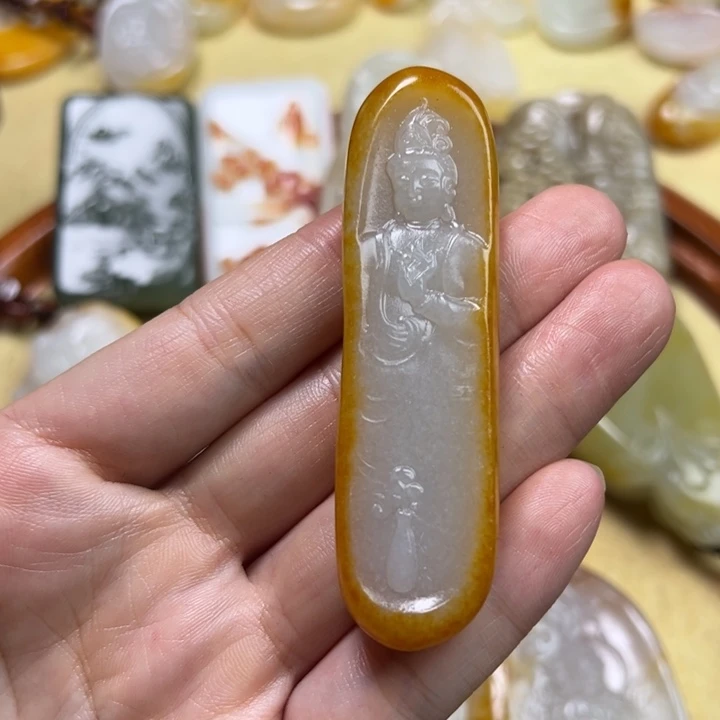 你***好和田玉未镶嵌挂件