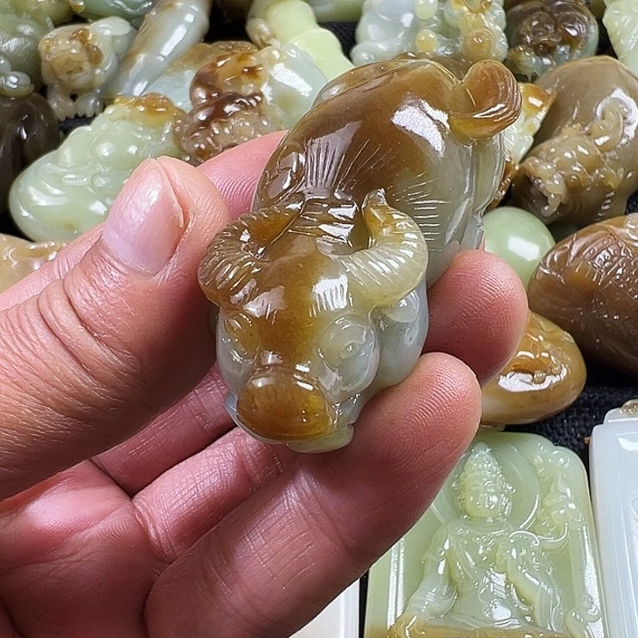 踏***云和田玉未镶嵌吊坠(不含链)