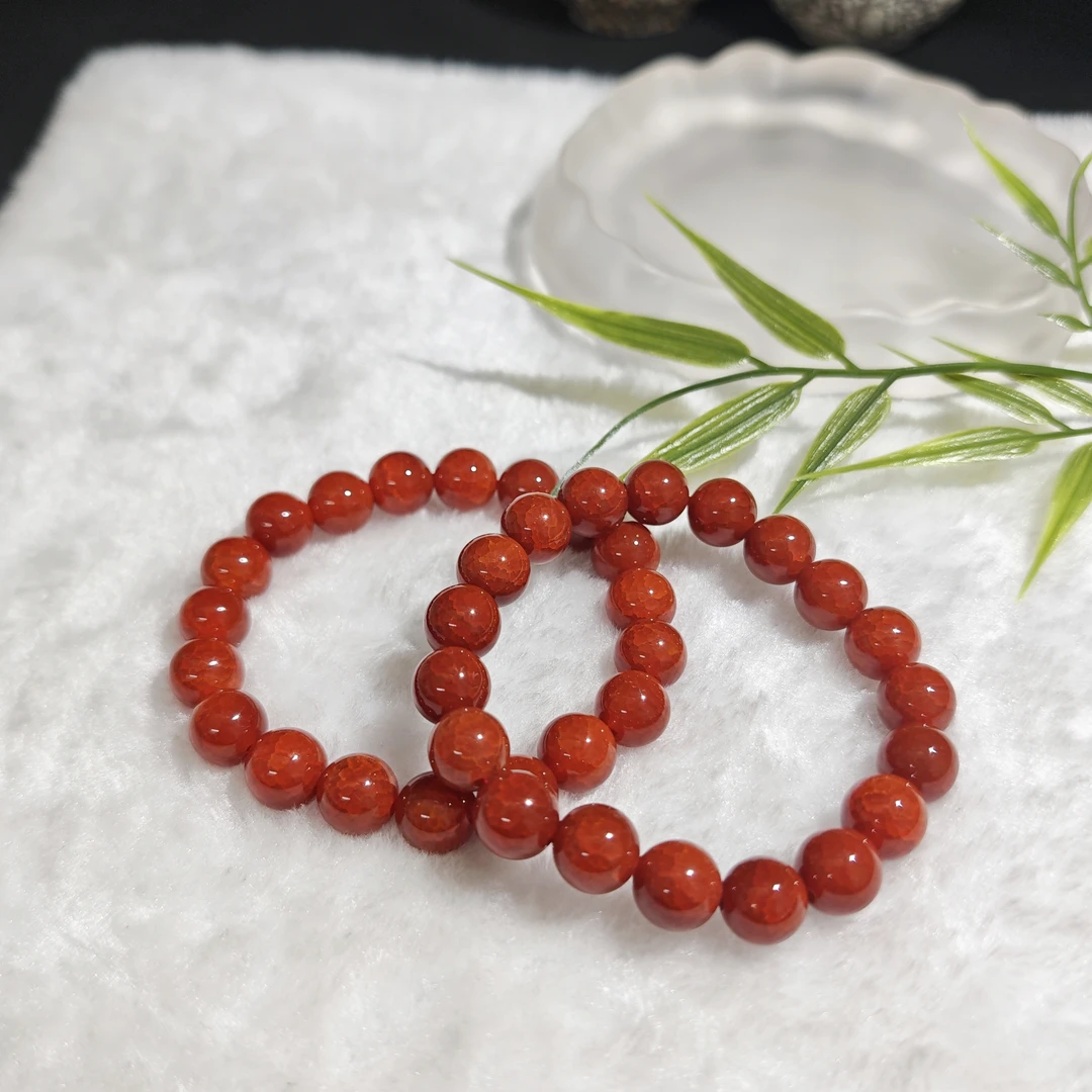 天然玉石 冰裂纹手串 多样性发其一 M251