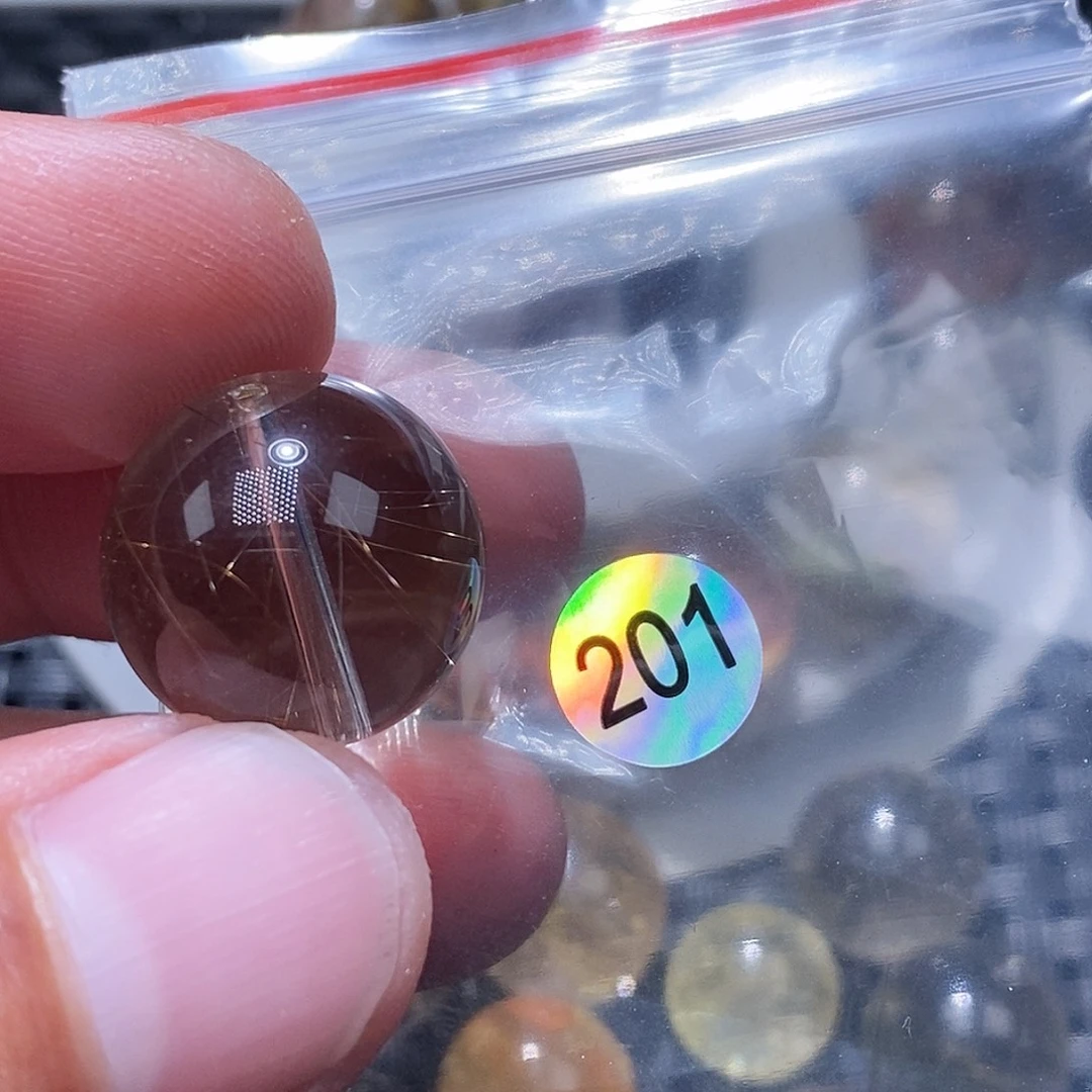 欢***子发晶未镶嵌手链天然水晶