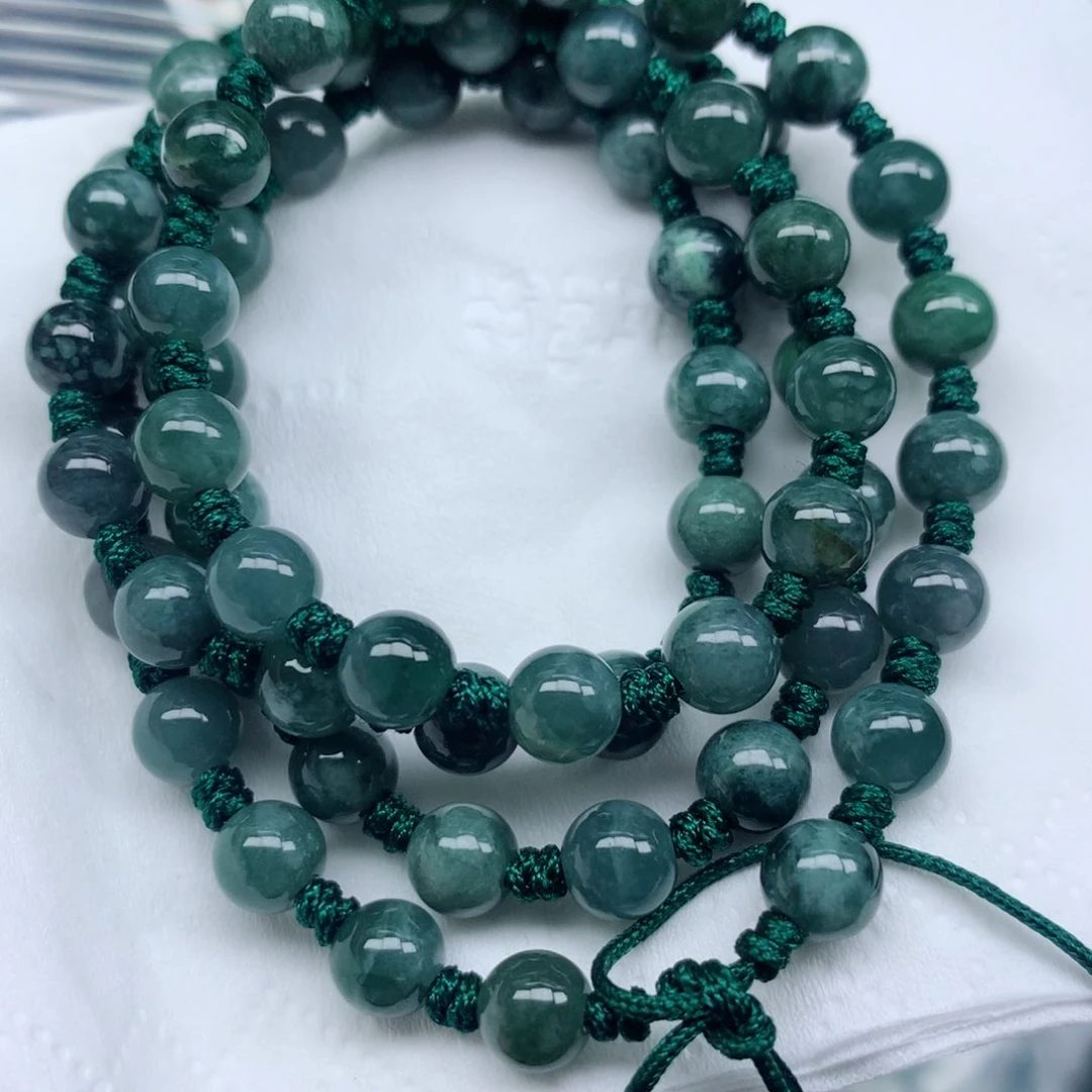 翡翠未镶嵌颈饰手串