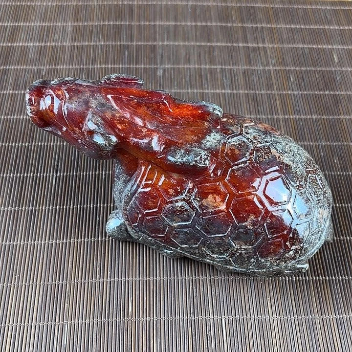 挥***手和田玉未镶嵌挂件