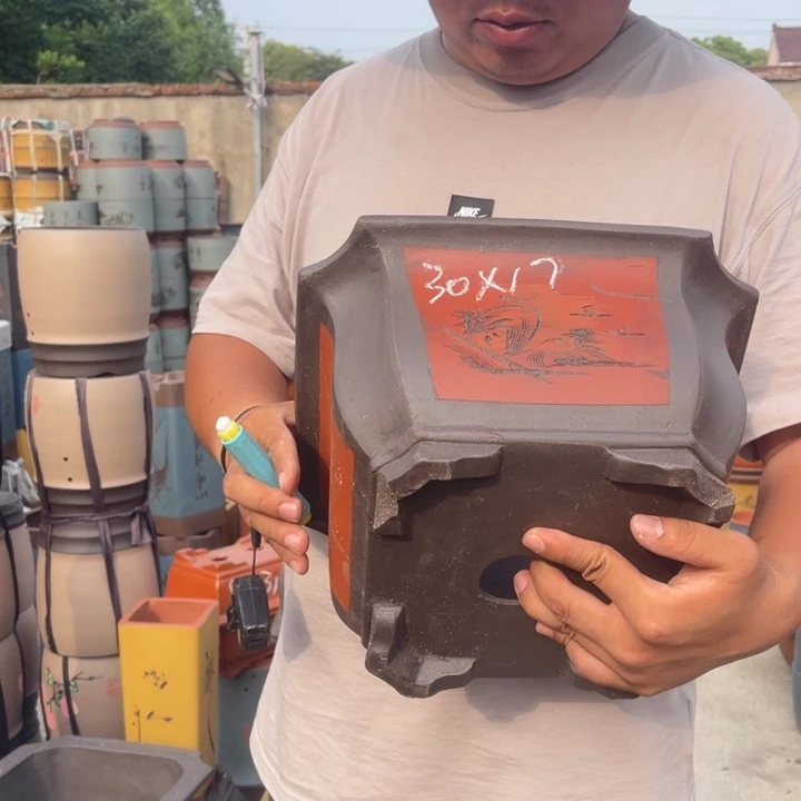 紫砂花盆紫砂花盆盆栽花卉盆栽观赏