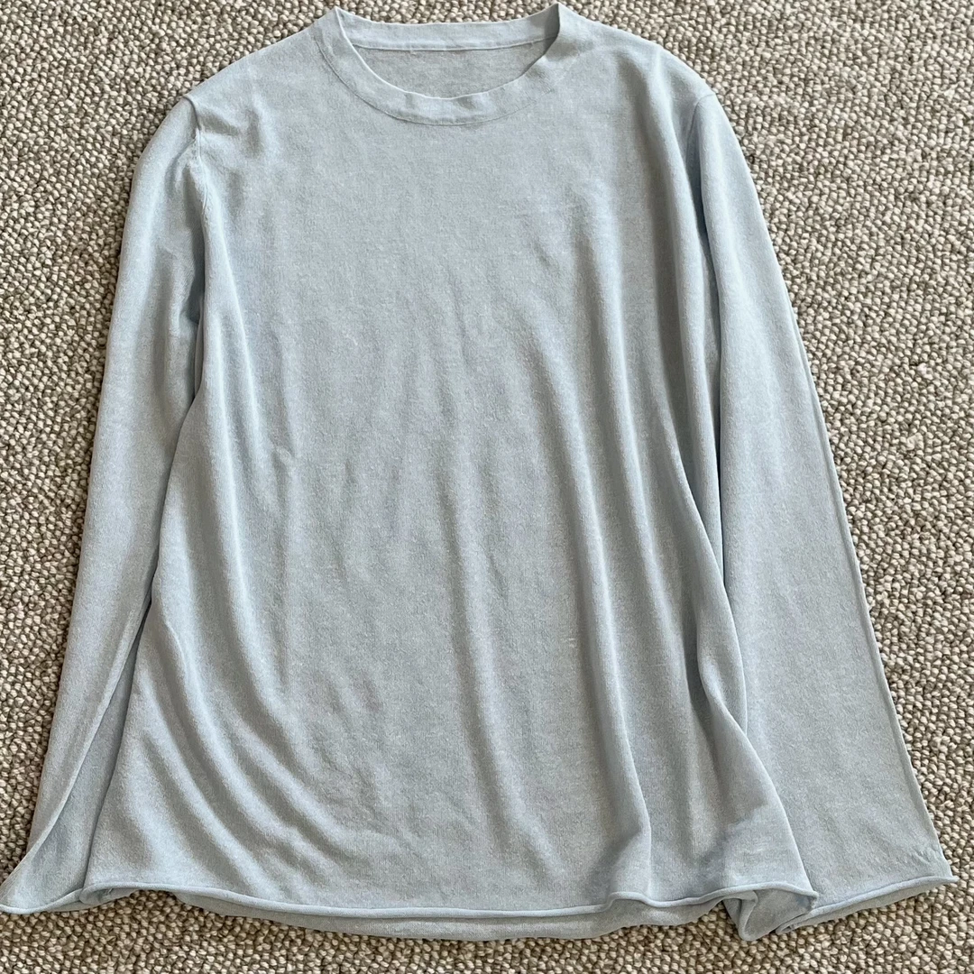 FY811夏季长袖线衫欧若风长袖圆领打底百搭时尚宽松简约上衣