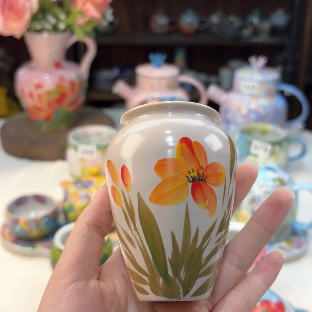 景德镇手绘高温釉下彩陶瓷茶具