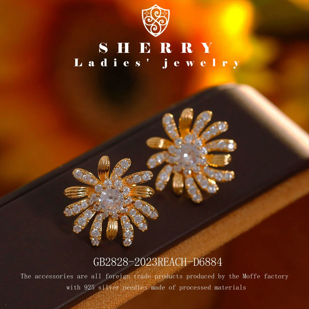 铜合金锆石耳饰 专属KERLA设计师款烟花耳钉-C-D6884