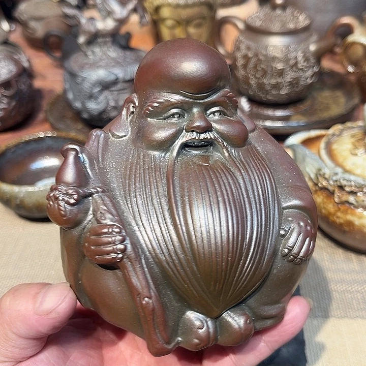 摆件柴烧裸烧茶具放漏191
