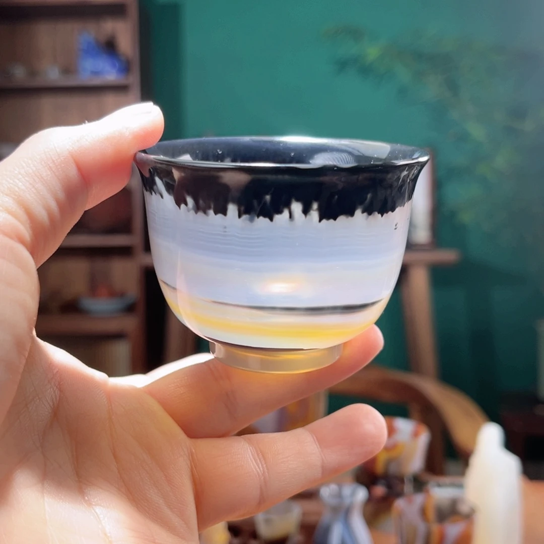 玛瑙/玉髓茶器未镶嵌1**y