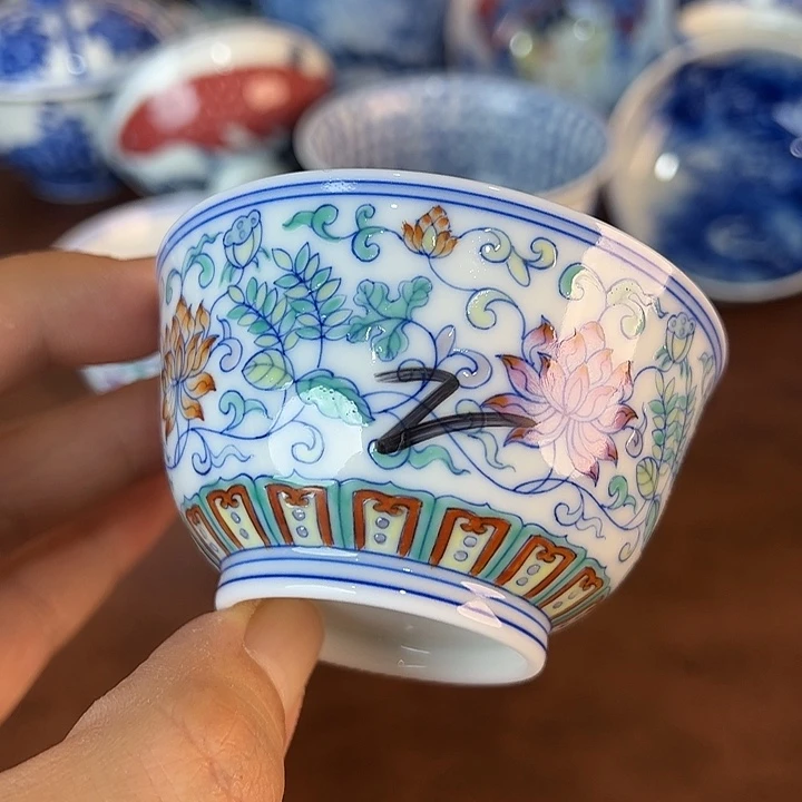 瓷片景德镇全手工手绘陶瓷