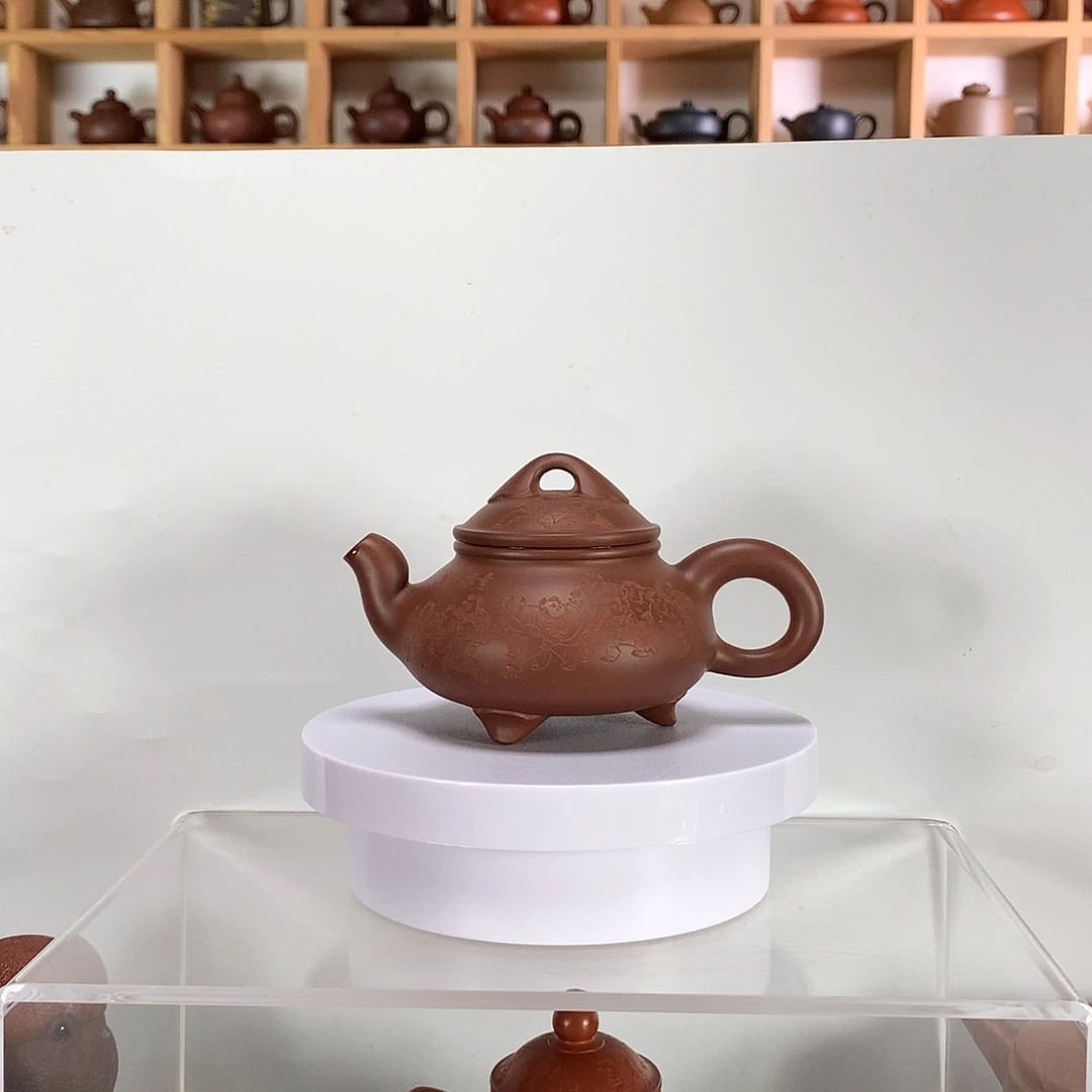听***竹茶壶紫砂紫砂壶手工制作1