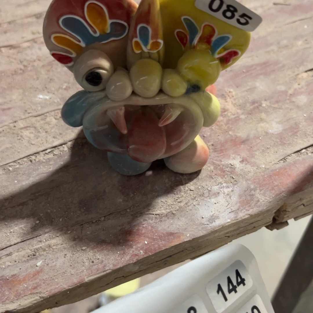 摆件纯手工陶瓷摆件抽象微瑕085