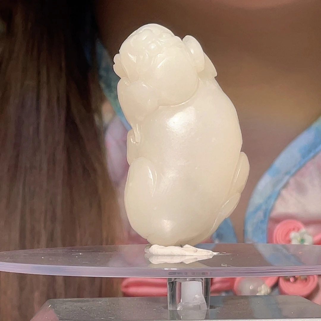 和田玉未镶嵌手链新疆白玉旺财