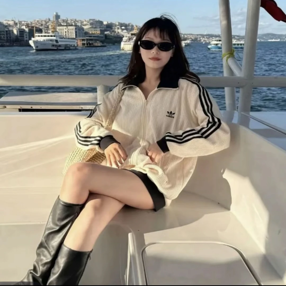 【撤柜福利】Jennie同款男女韩版百搭薄款宽松外套秋季运动风立领