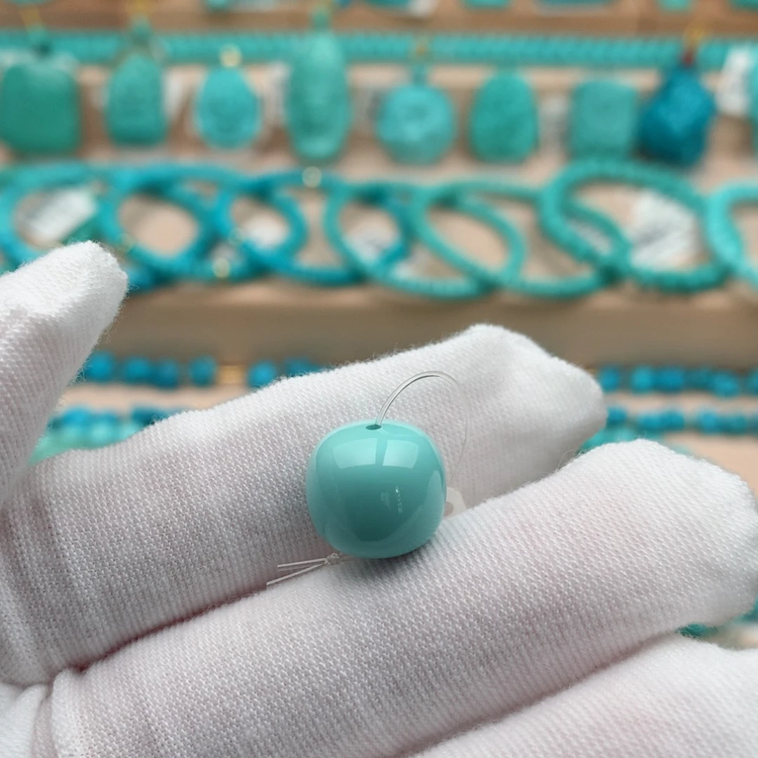 绿松石未镶嵌珠宝奇石12mm