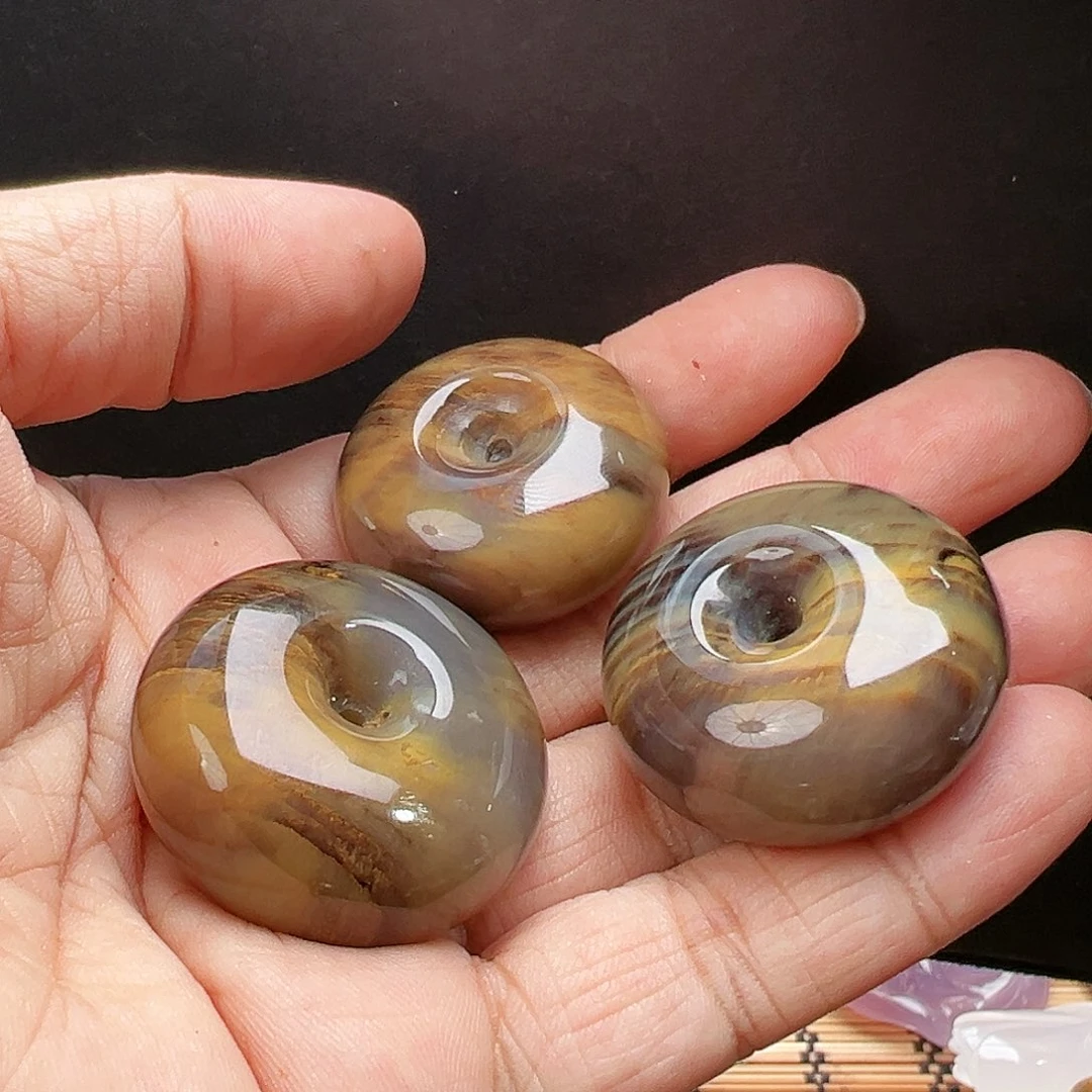 未镶嵌珠宝半成品硅化玉随机3发一