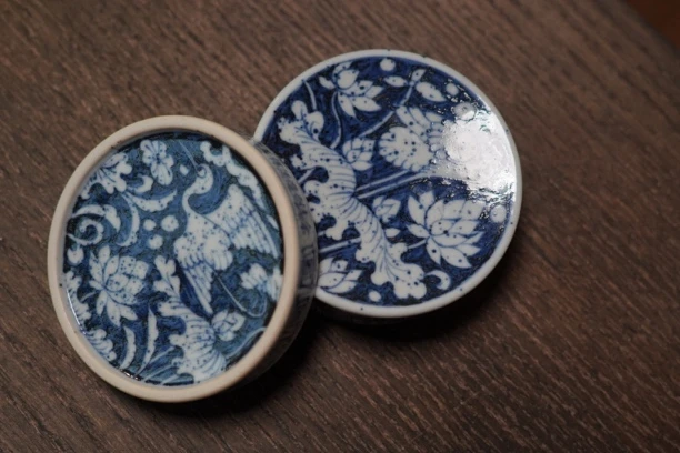 余志剑造偶得天成一鹭连科小杯碟