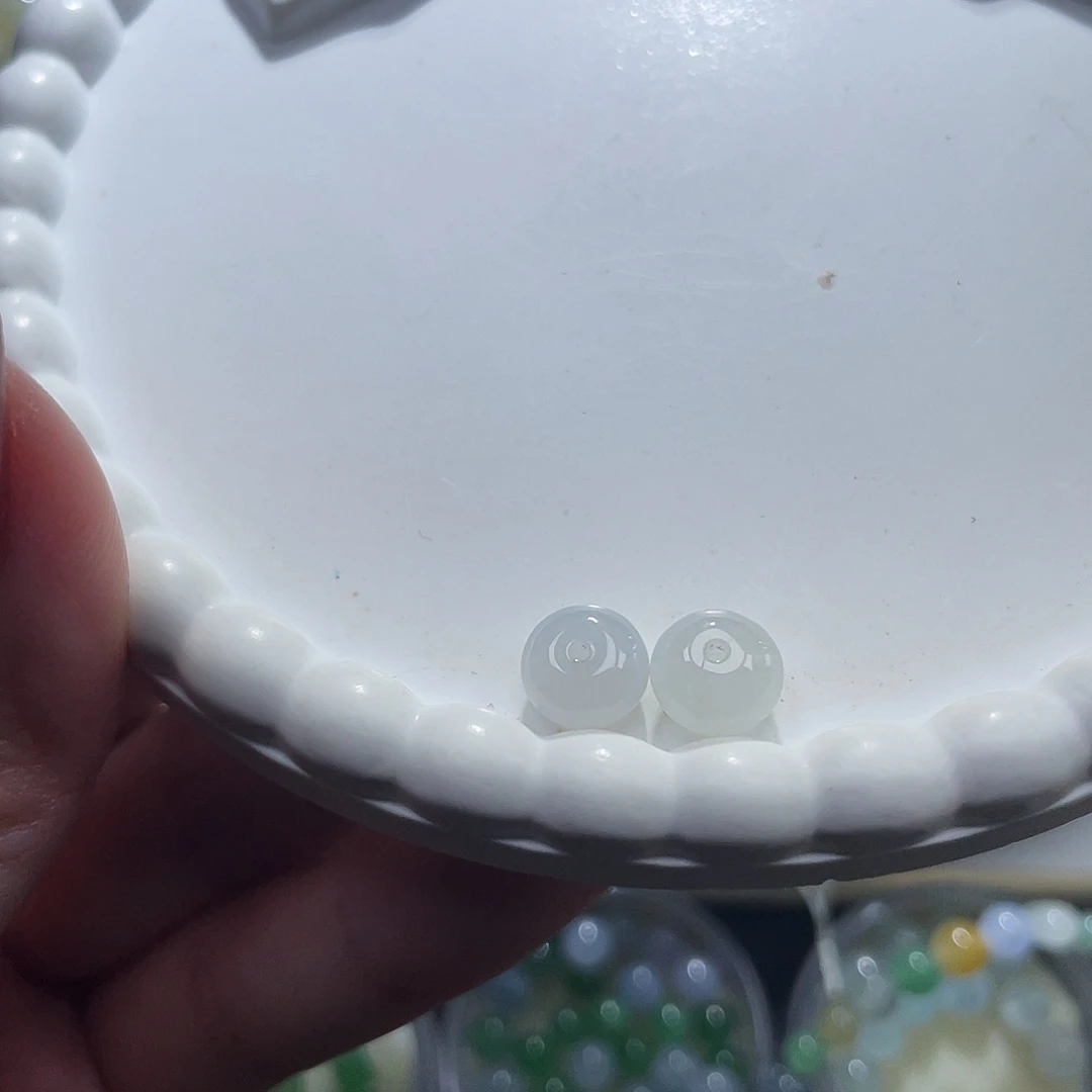 翡翠未镶嵌手链卡8+