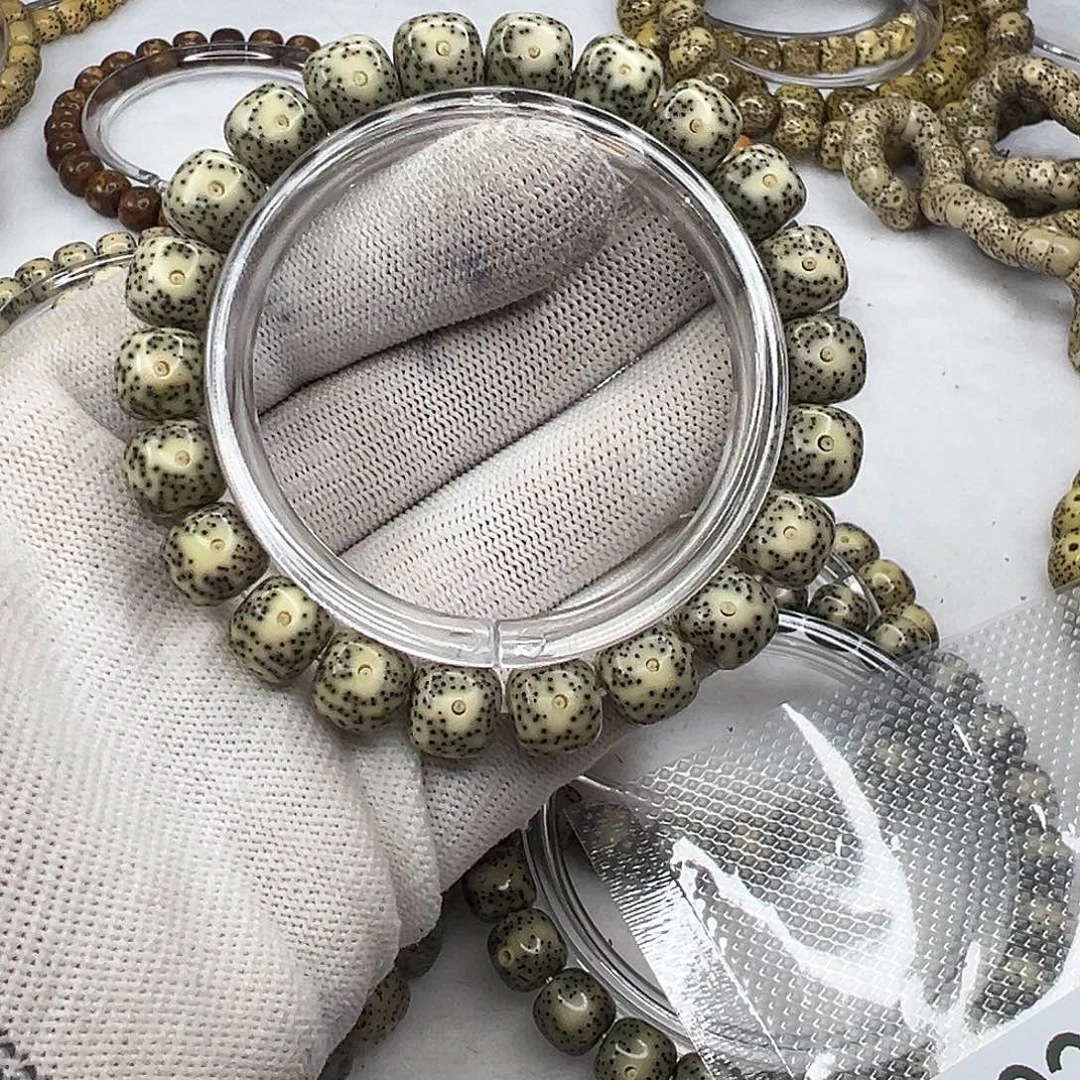 手串星月菩提10×9满天星青花侧留白  1026