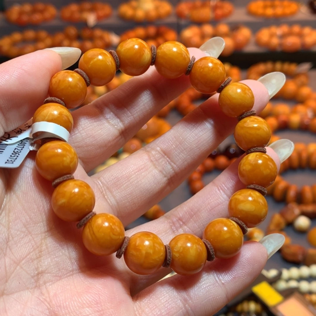 【闪购商品】手串蜜蜡未镶嵌微****蜜蜡手串