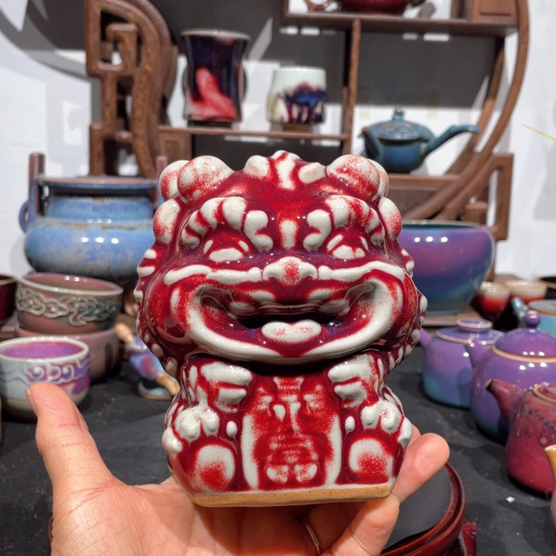 中国神后钧瓷摆件