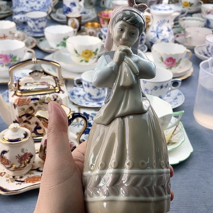 中古欧瓷瓷器小房子