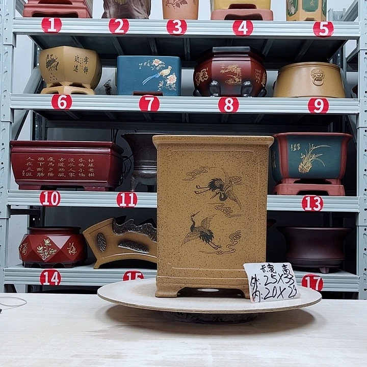 紫砂花盆紫砂花盆