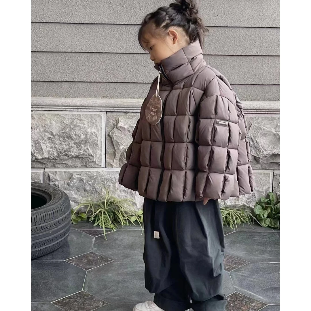 【小首尔】原版-男童白鸭绒羽绒服冬季时尚好暖加厚轻薄外套HBB2872