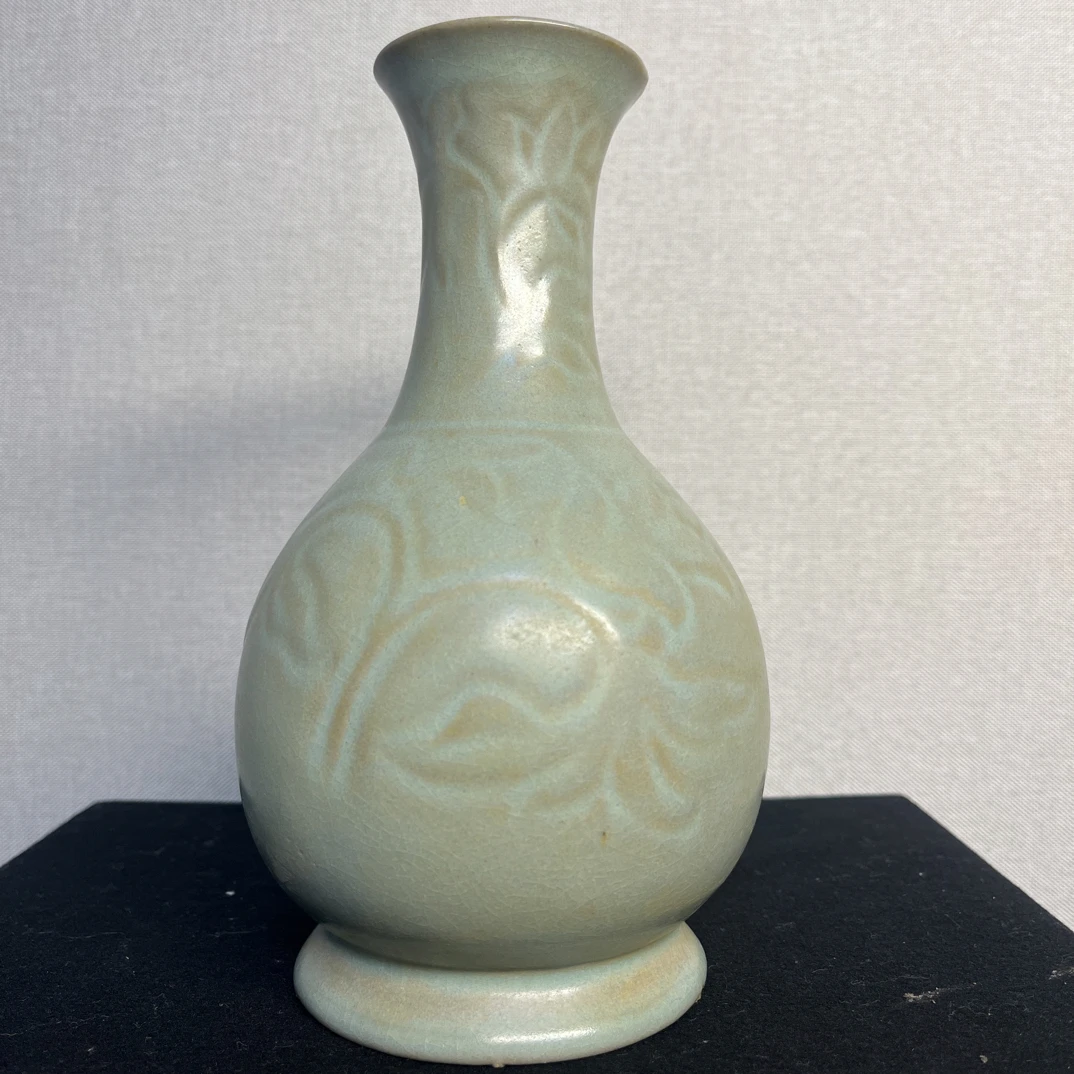 汝窑刻花鹅颈瓶全品