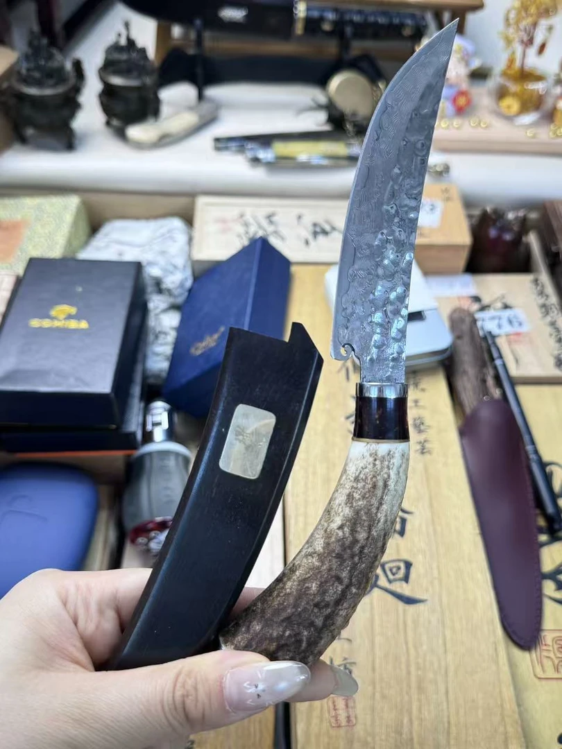 A精美家用手把肉刀水果刀便携角刀065