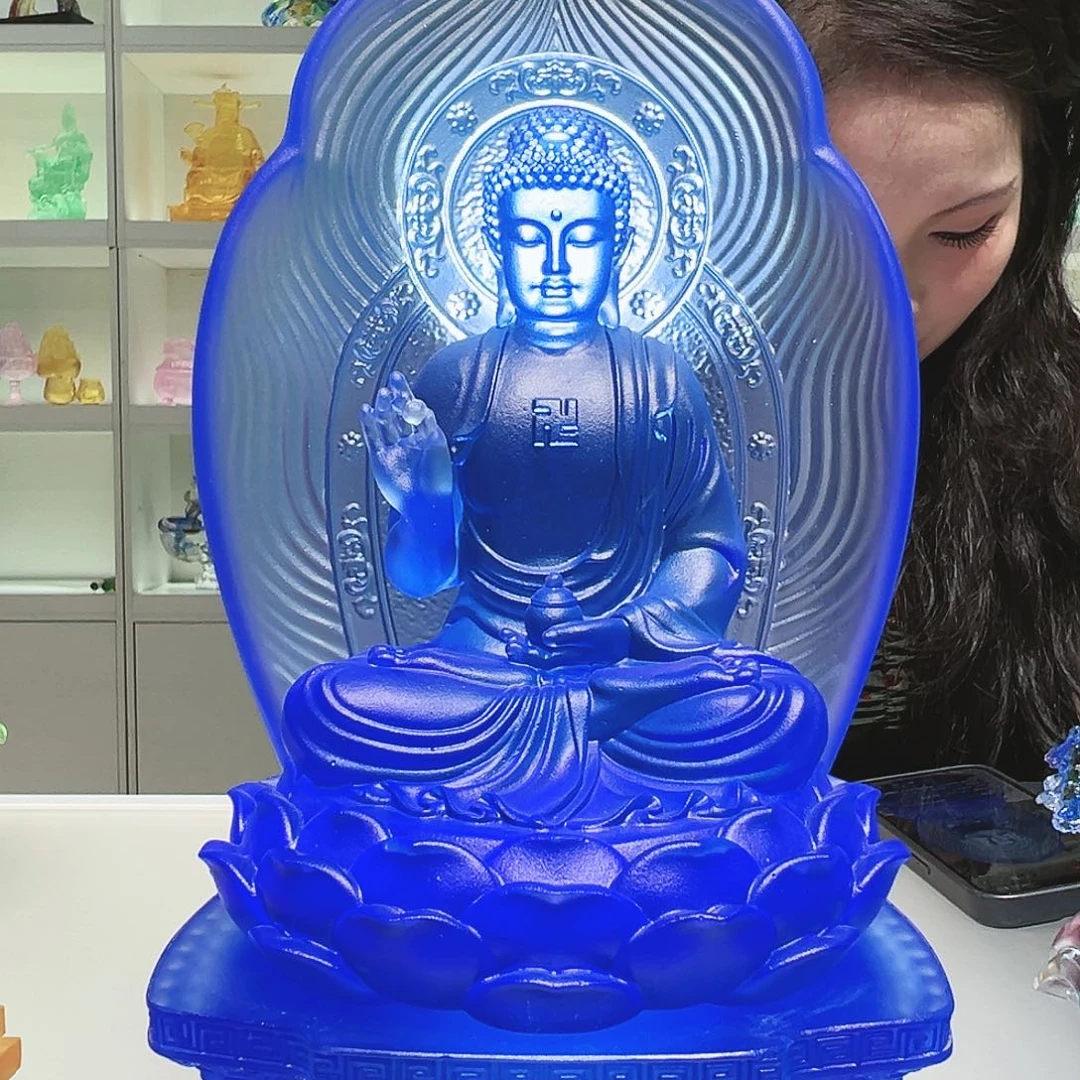 【闪购商品】手工艺品琉璃如*31cm 药师佛