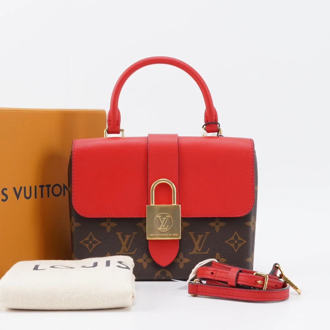 95新 LouisVuitton/路易威登 【白菜】锁头包红色/BG22001602