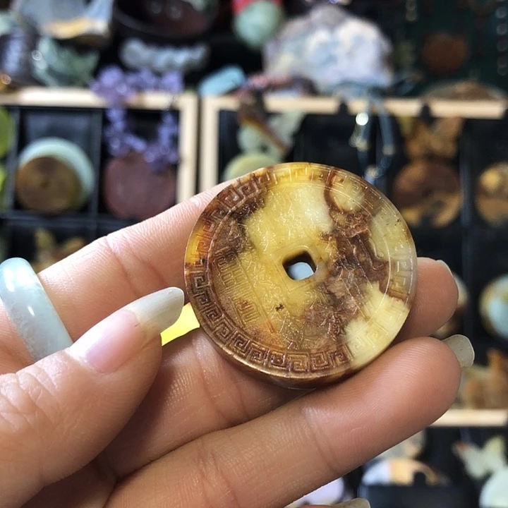 岫玉未镶嵌岫玉挂件