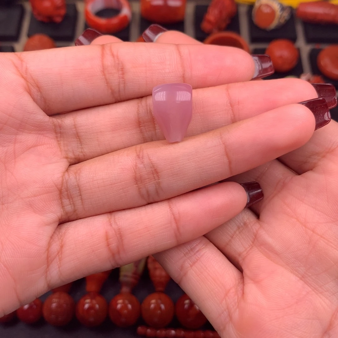 南红玛瑙未镶嵌三通10+