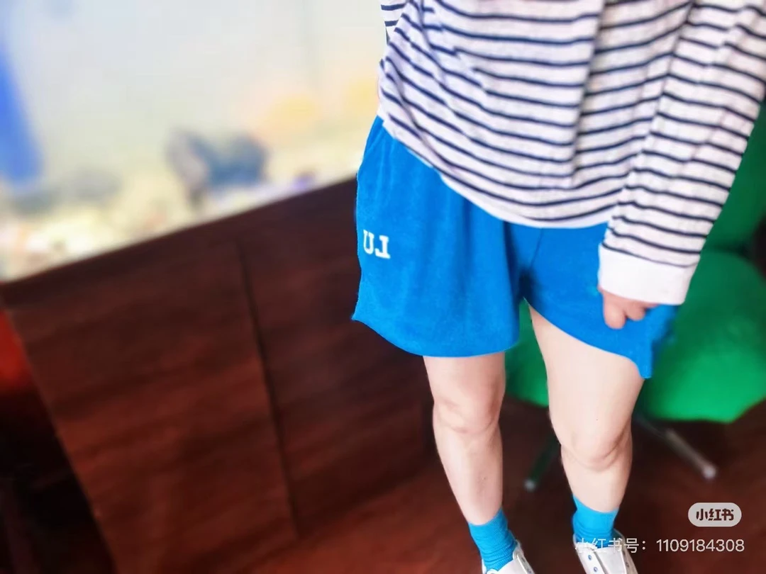 LULUZOU毛巾料短裤07148