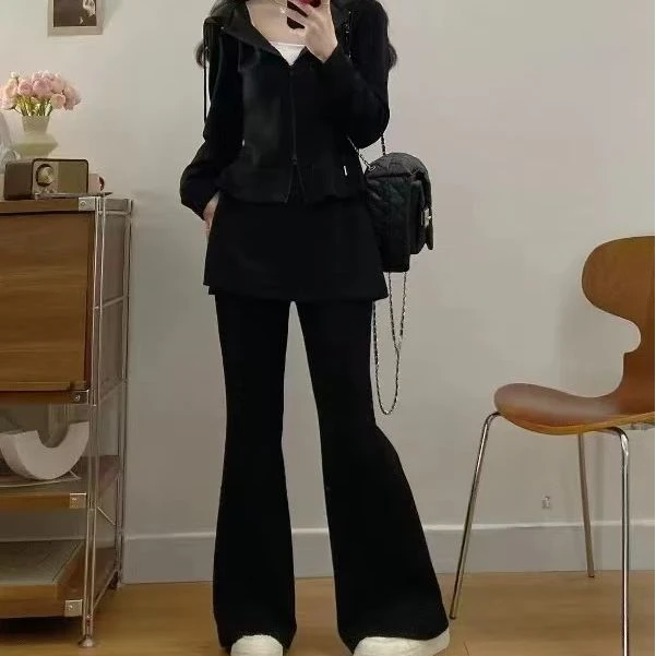 小也推荐秋季华棉两件套上衣加裤子假两件1069