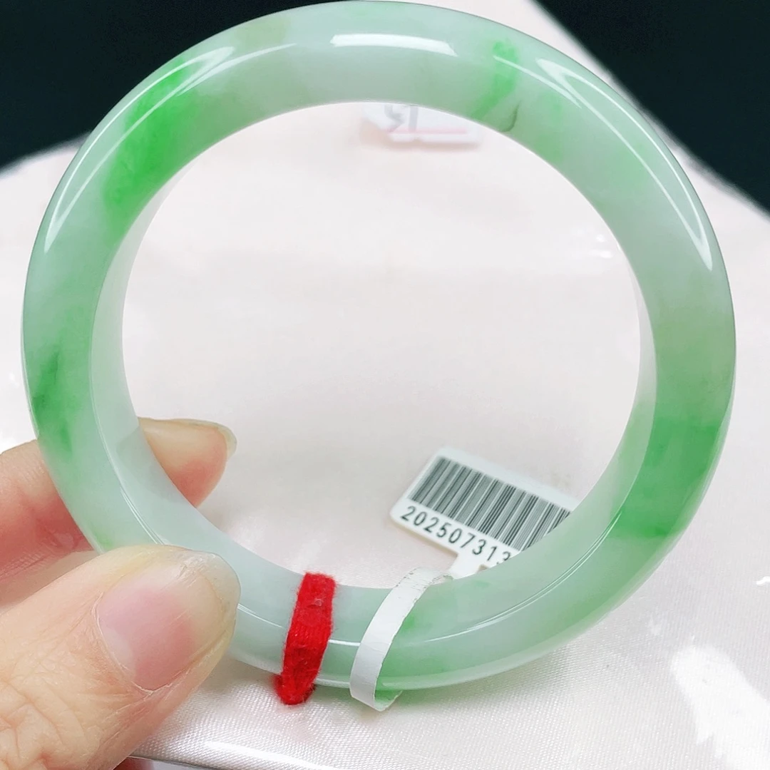 未镶嵌手镯翡翠正圈57。 013