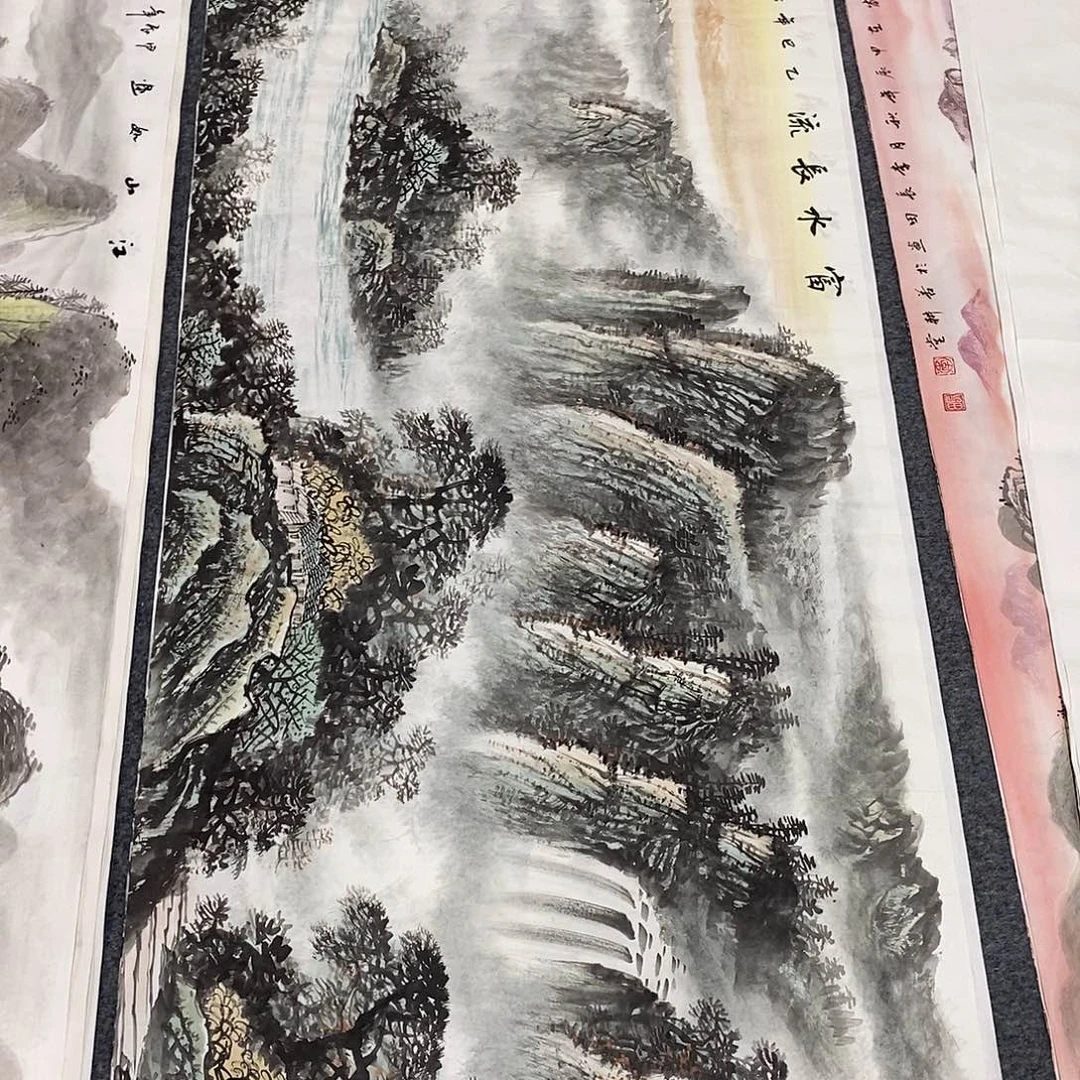 国画画画真的画画