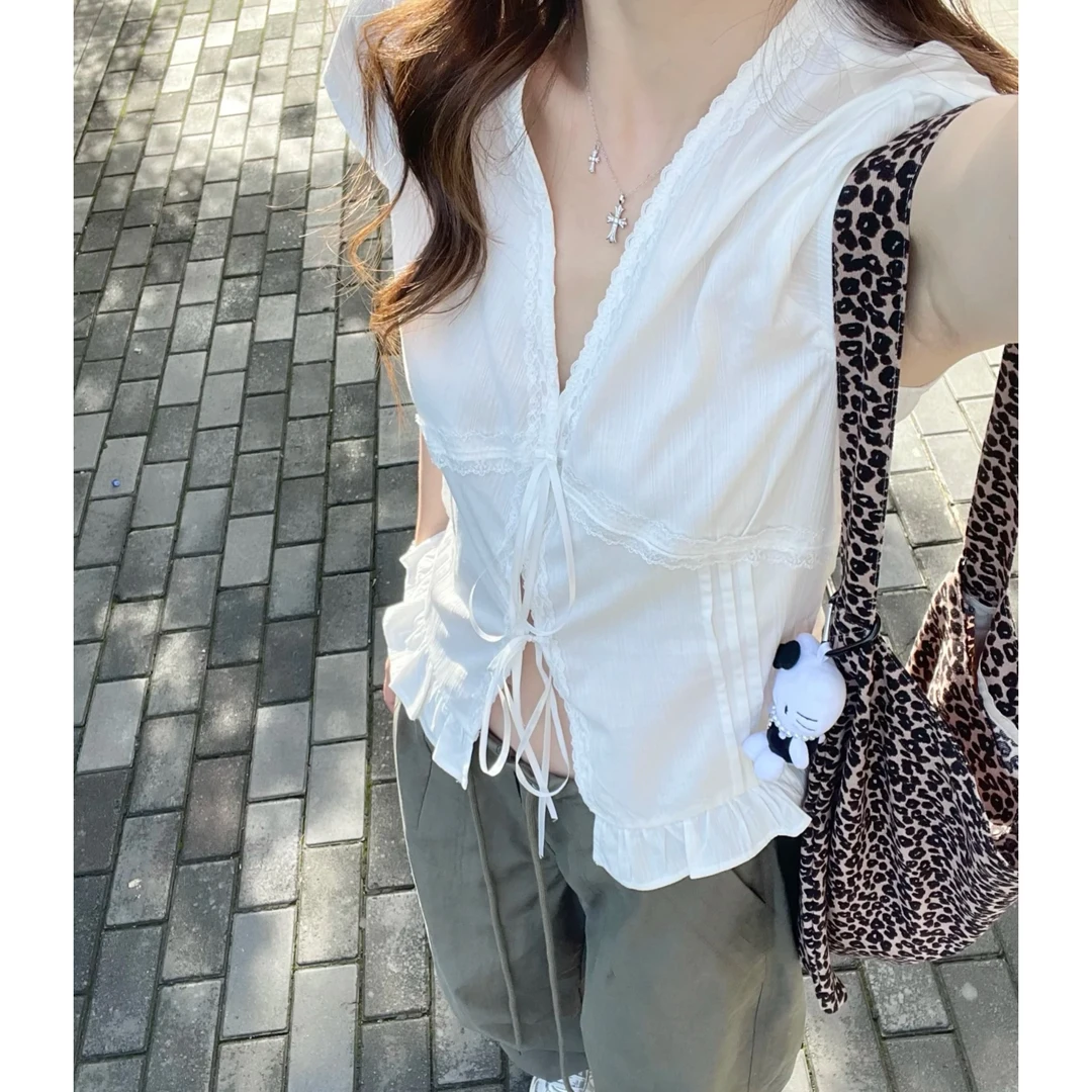 夏季时尚百搭抽绳休闲阔腿工装裤Y927