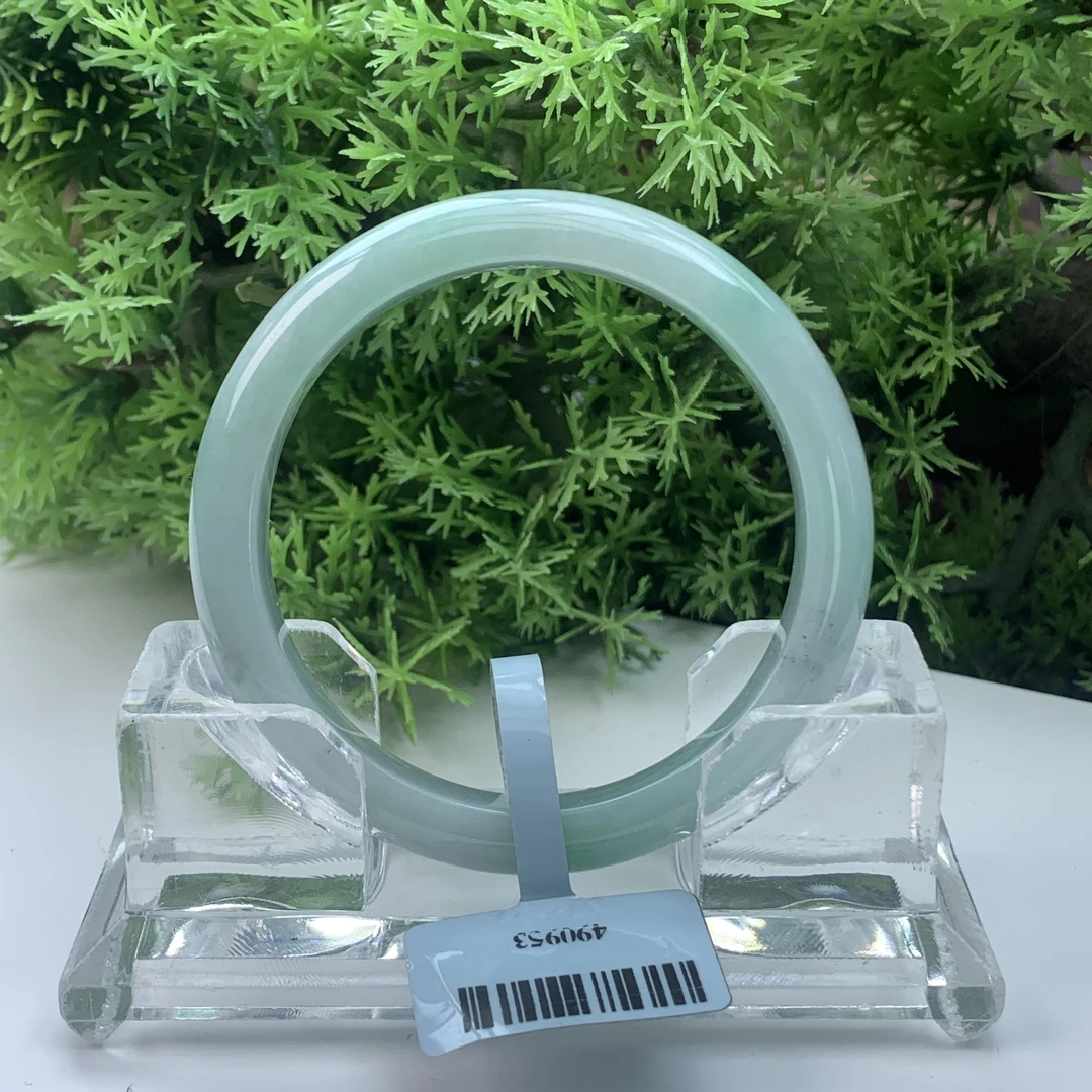 【刘思懿】天然缅甸A货翡翠手镯-O-13