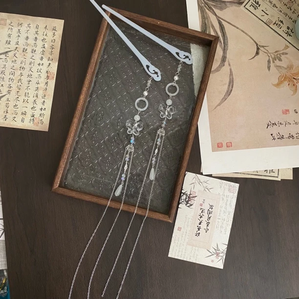 【玉尘影】古风汉服配饰长流苏