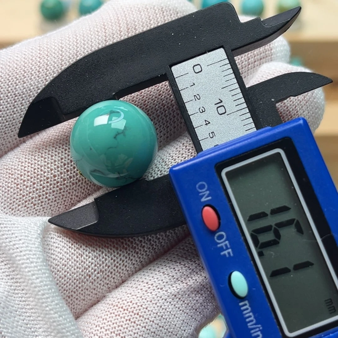 绿松石未镶嵌圆珠