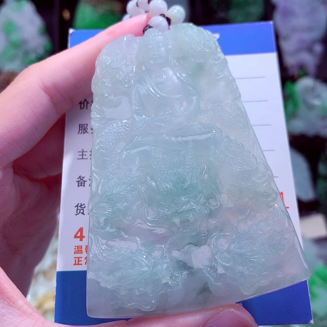 翡翠未镶嵌颈饰天然