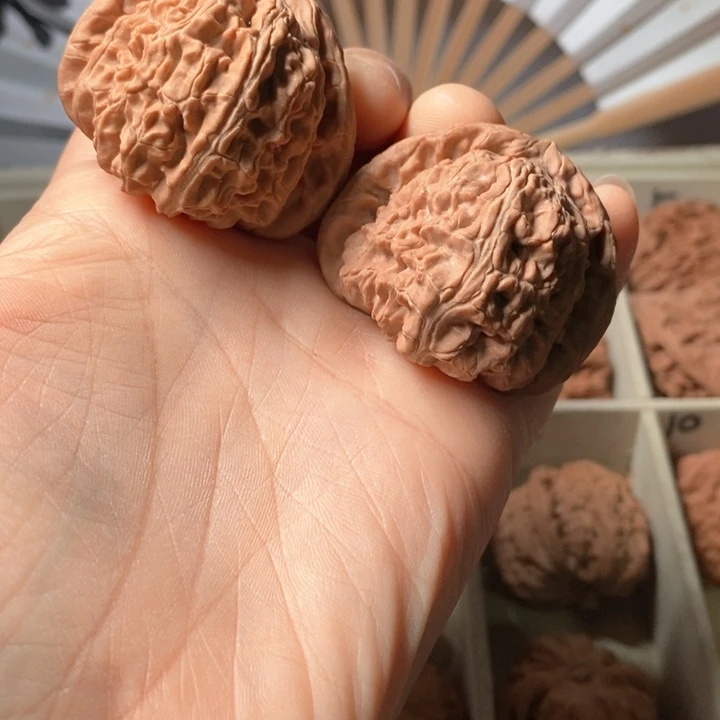 文玩核桃吊坠狗*蜜三角白