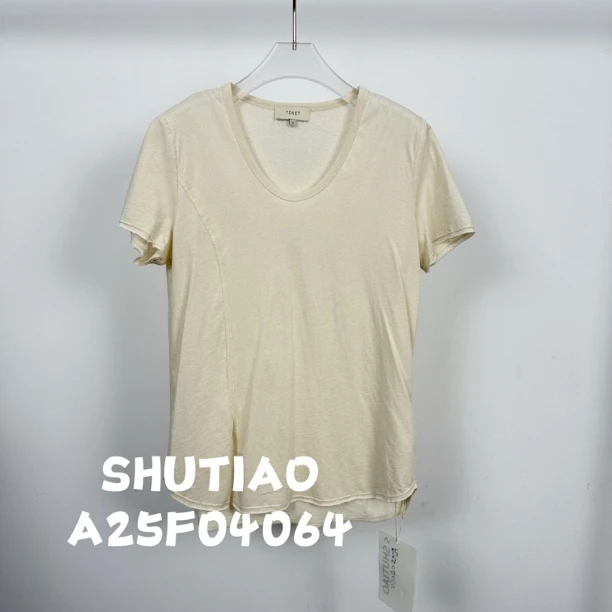 【SHUTIAO】2025夏季：新款小众设计款T恤A25F04064