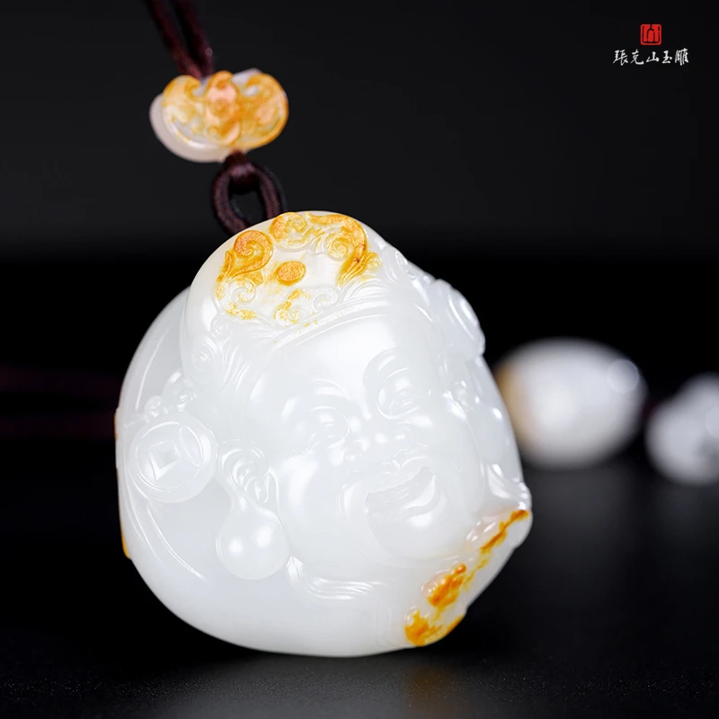 张克山老师作品 和田玉 财神