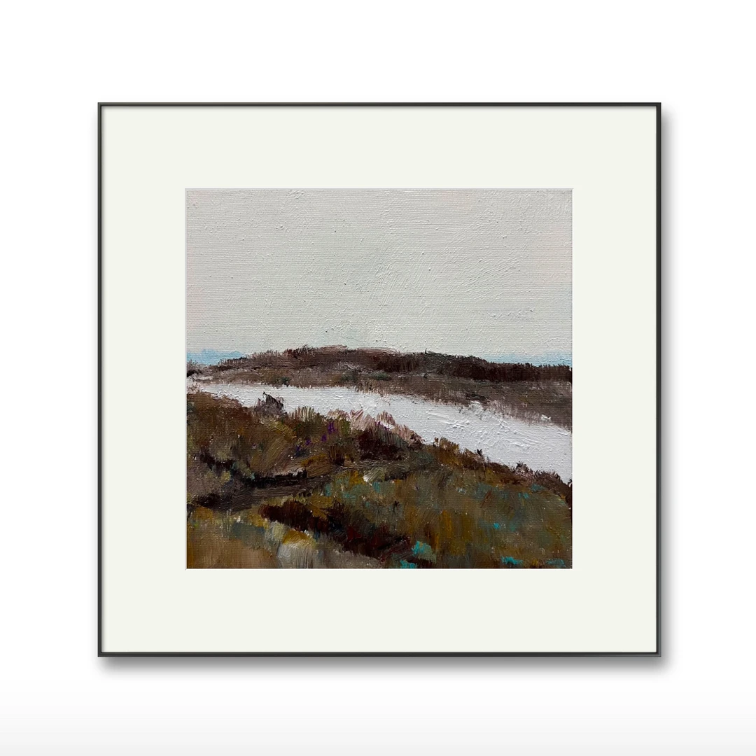 纯手绘油画，《雪》