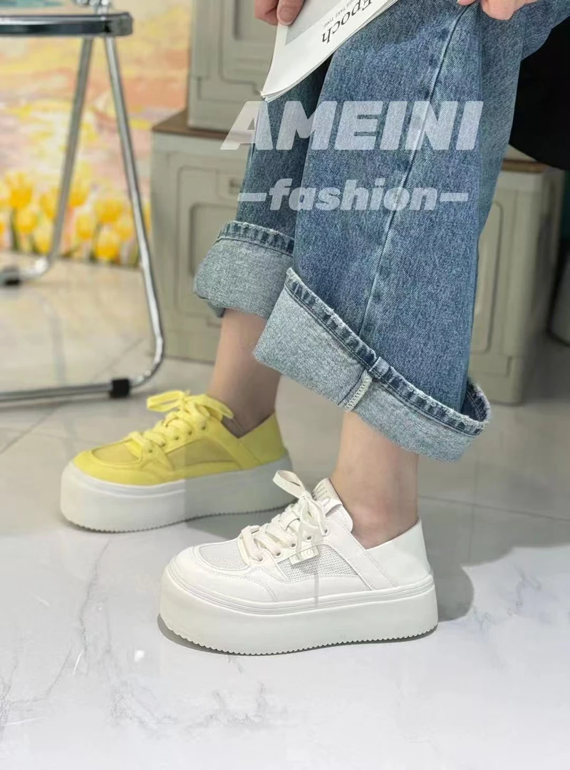 休闲百搭春夏季镂空厚底鞋